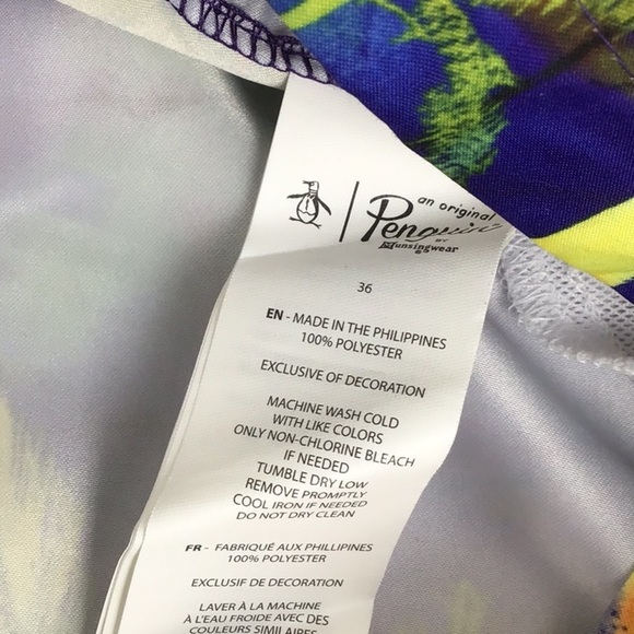 Original Penguin Palm Tree Swim Trunks Size 36 - Picture 5 of 5